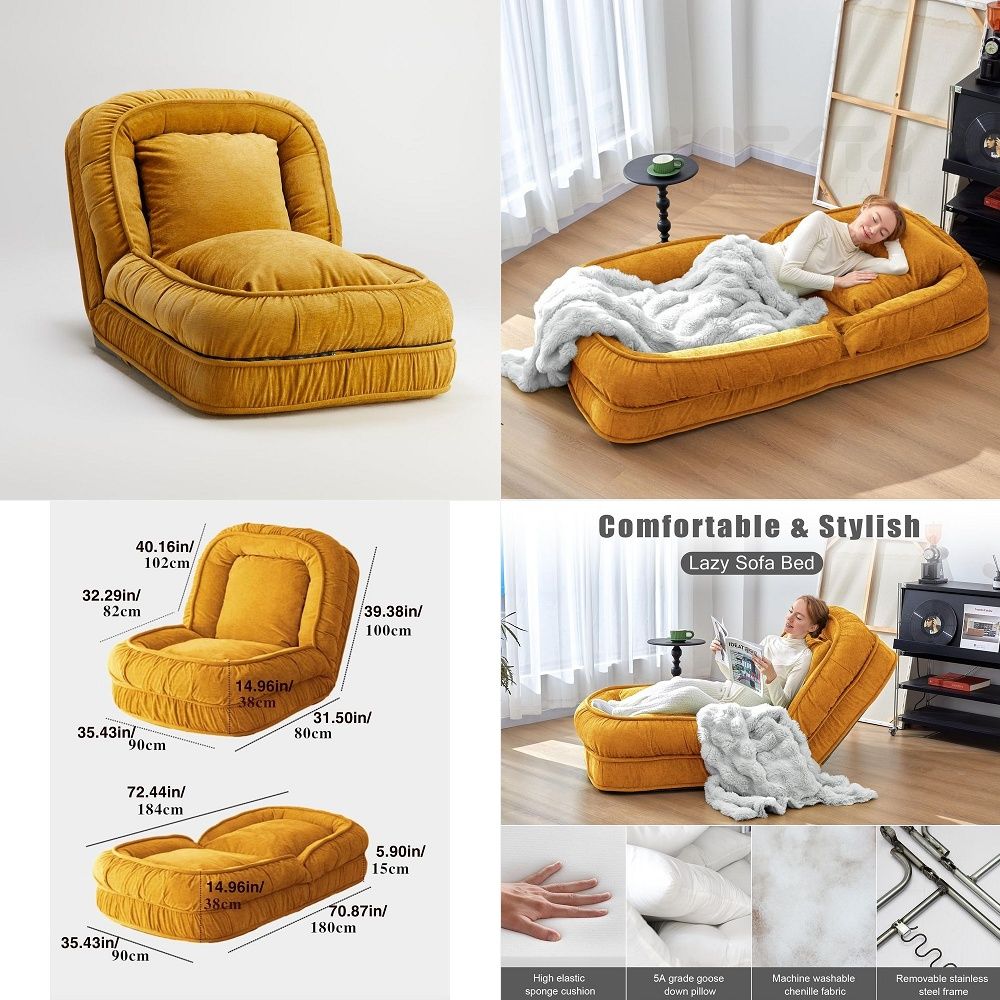 Kids' Toy - Foldable Lazy Sofa Bed Floor Chair