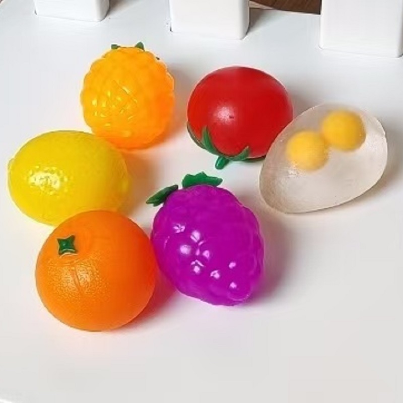TPR Decompression Fruit Egg To - đánh giá và giá Kids Toys Play Egg