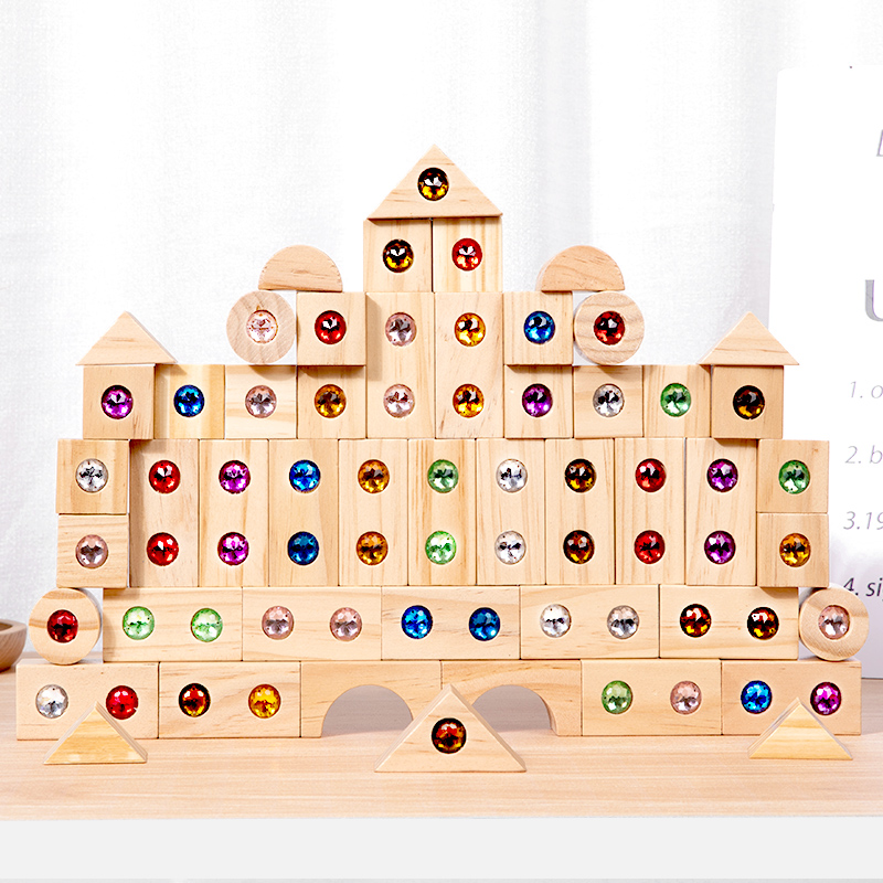 DIY Blocks Sparkling Acrylic T - đánh giá và giá Wooden Blocks Stacking
