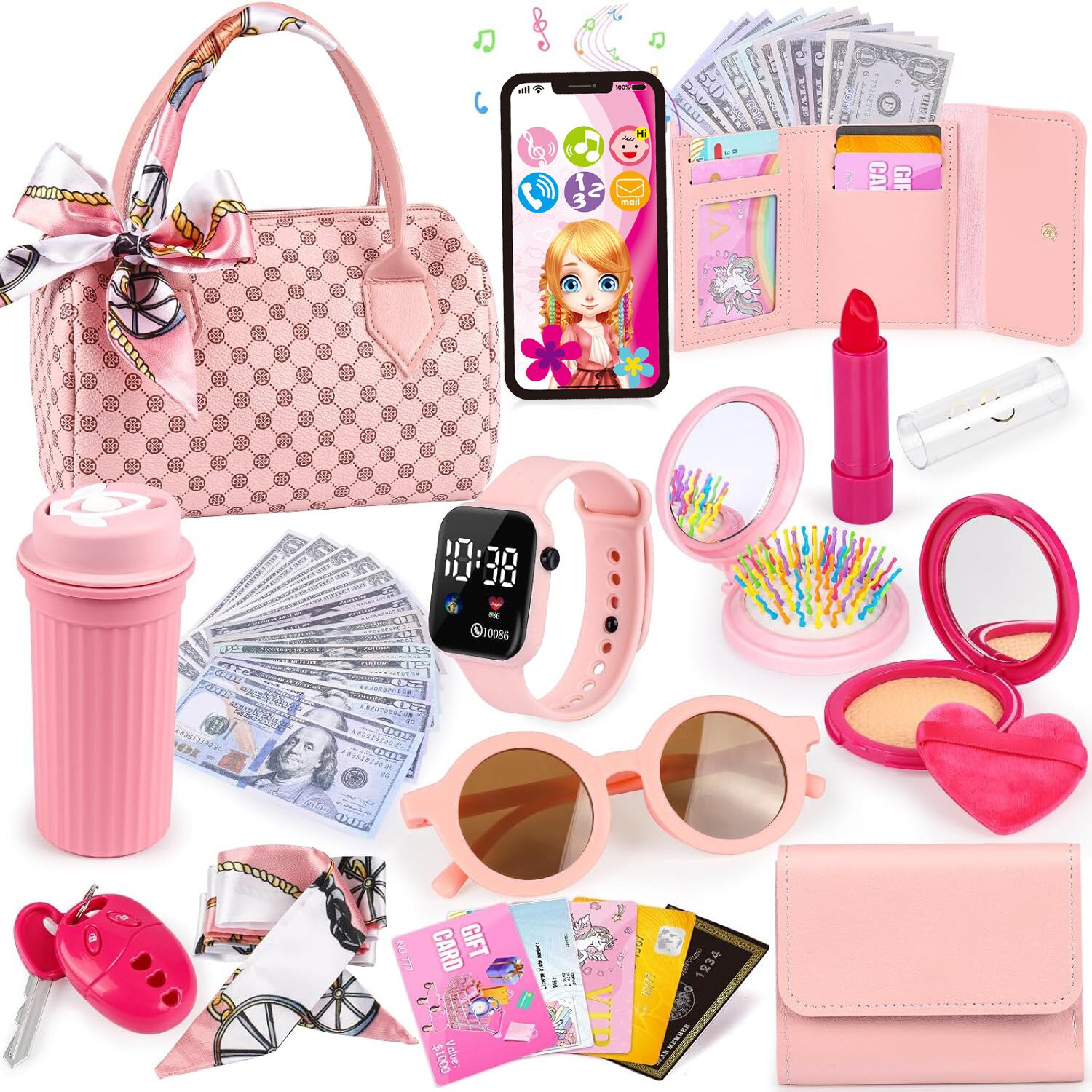 32PCS Play Purse Toddler Girls - đánh giá và giá Top Kids Xmas Toys