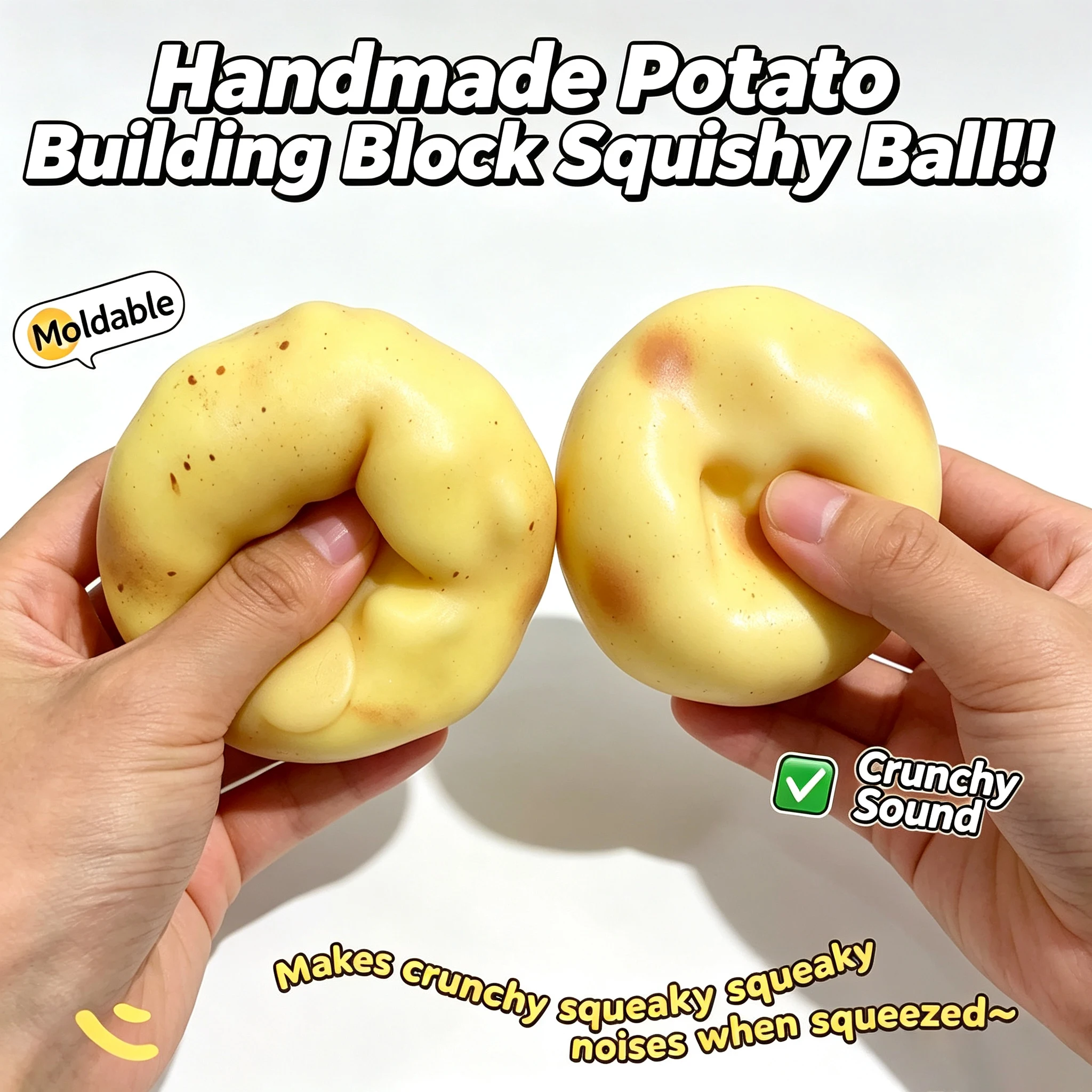 Crunchy Potato Squishy Stress  - đánh giá và giá Kids' Toy
