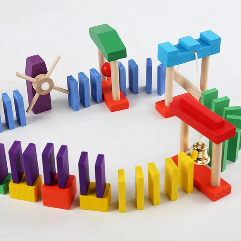 Montessori Wooden Rainbow Domi - đánh giá và giá Wooden Blocks Stacking