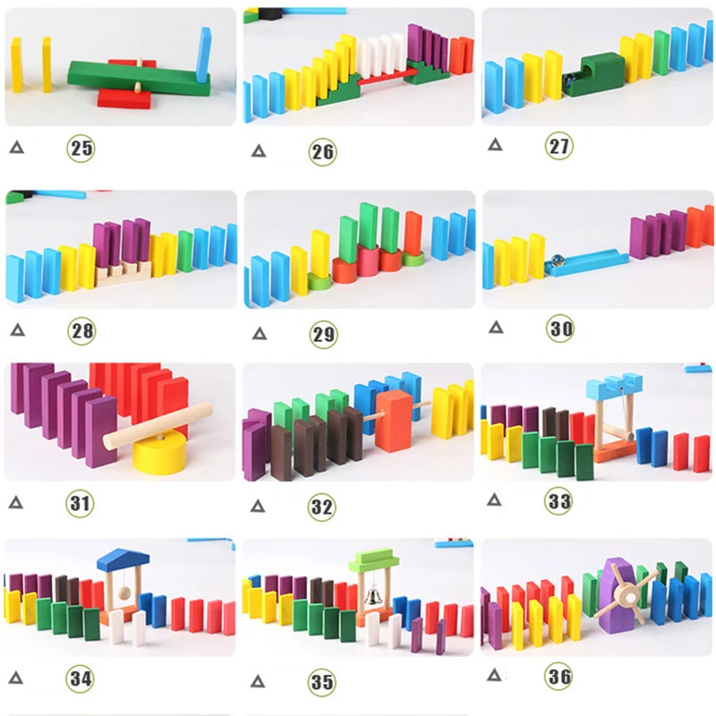 Montessori Wooden Rainbow Domi - đánh giá và giá Wooden Blocks Stacking