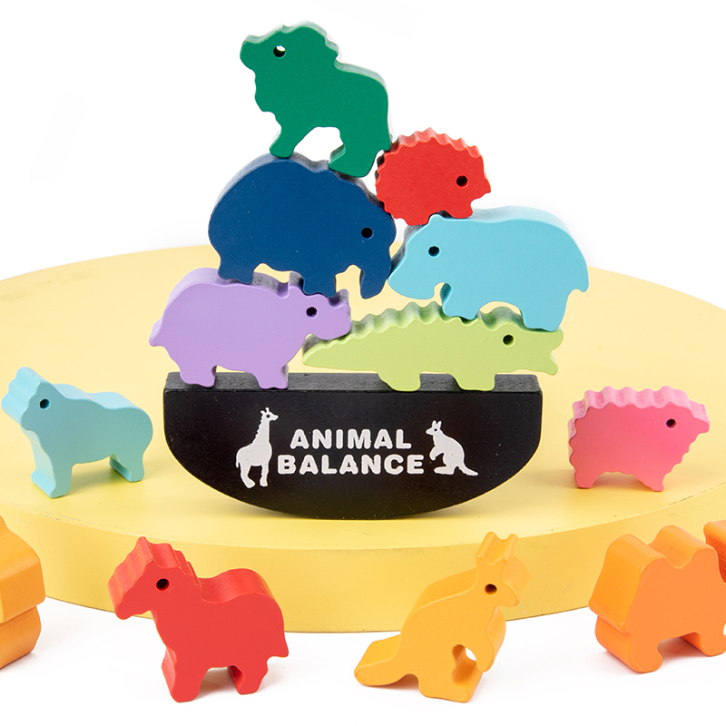 Montessori Children Wooden Ani - đánh giá và giá Wooden Blocks Stacking