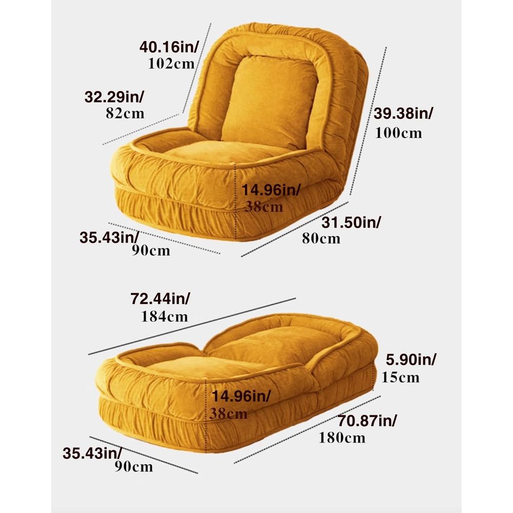Foldable Lazy Sofa Bed Floor C - đánh giá và giá Kids' Toy
