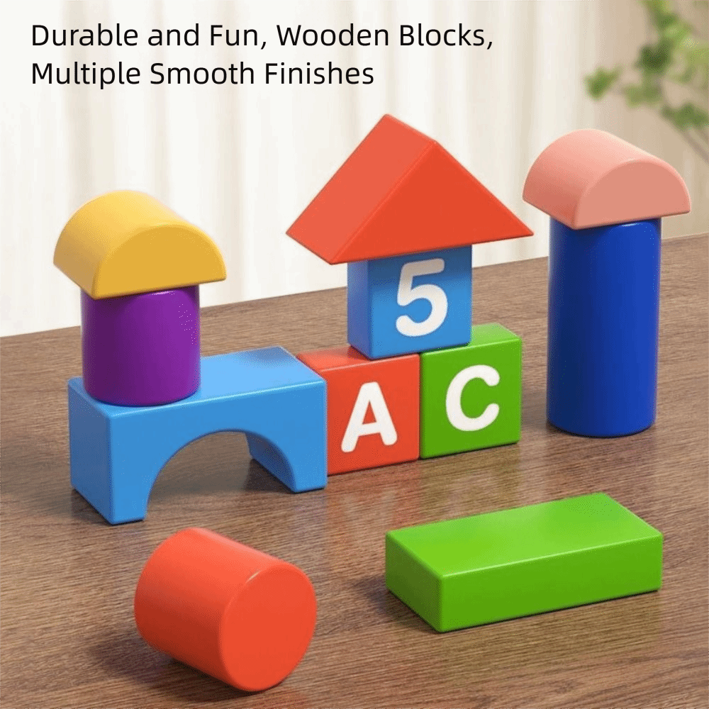 Wooden Wooden Building Blocks  - đánh giá và giá Wooden Blocks Stacking