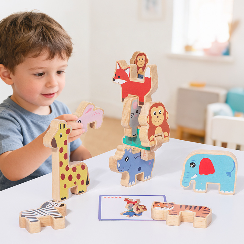 Wooden Animal Stacking Blocks  - đánh giá và giá Wooden Blocks Stacking