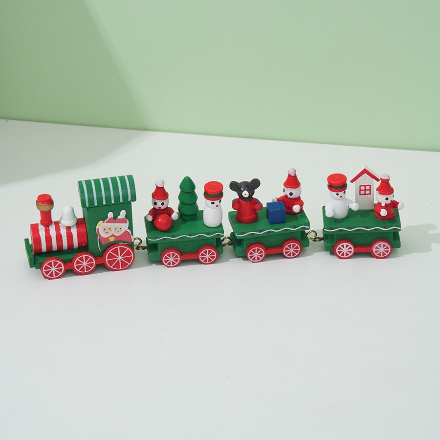 Christmas Train Painted Wooden - đánh giá và giá Top Kids Xmas Toys