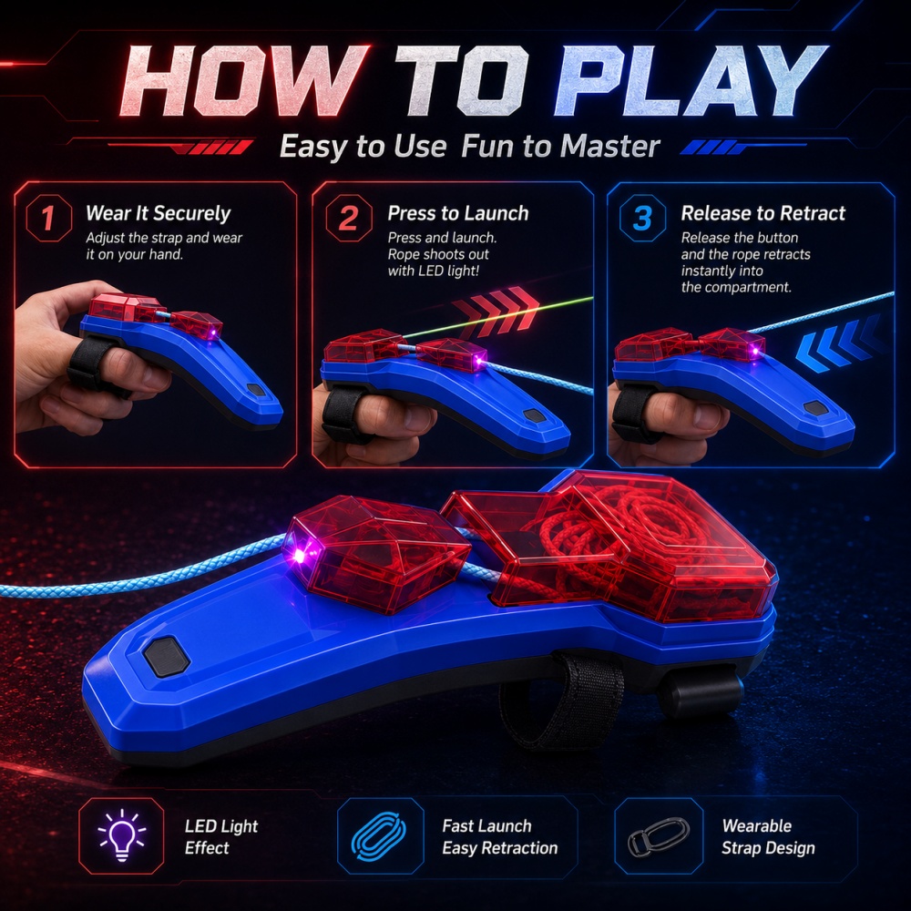 Creative Rope Launcher Spider  - đánh giá và giá Kids' Toy