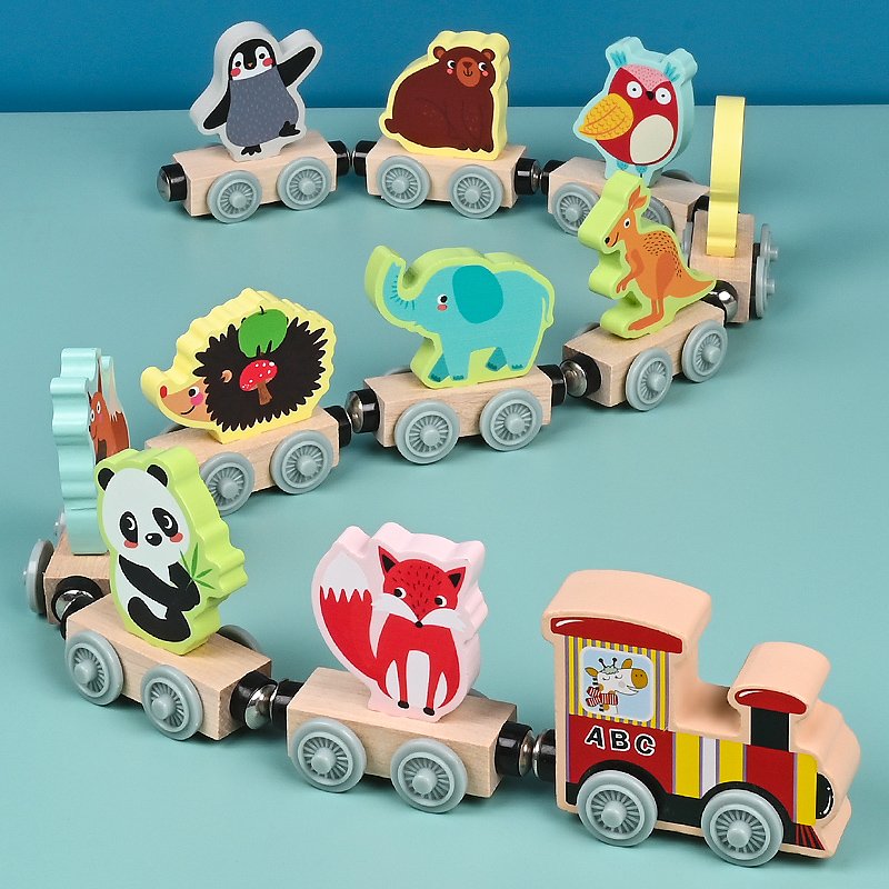 Magnetic Wooden Small Train To - đánh giá và giá Wooden Blocks Stacking