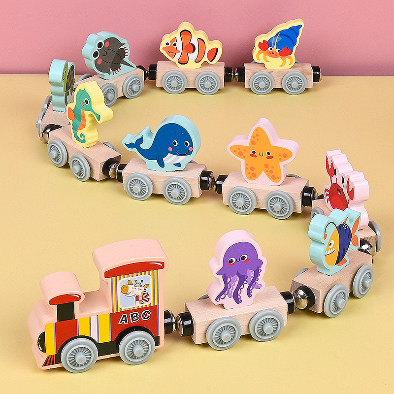 Magnetic Wooden Small Train To - đánh giá và giá Wooden Blocks Stacking