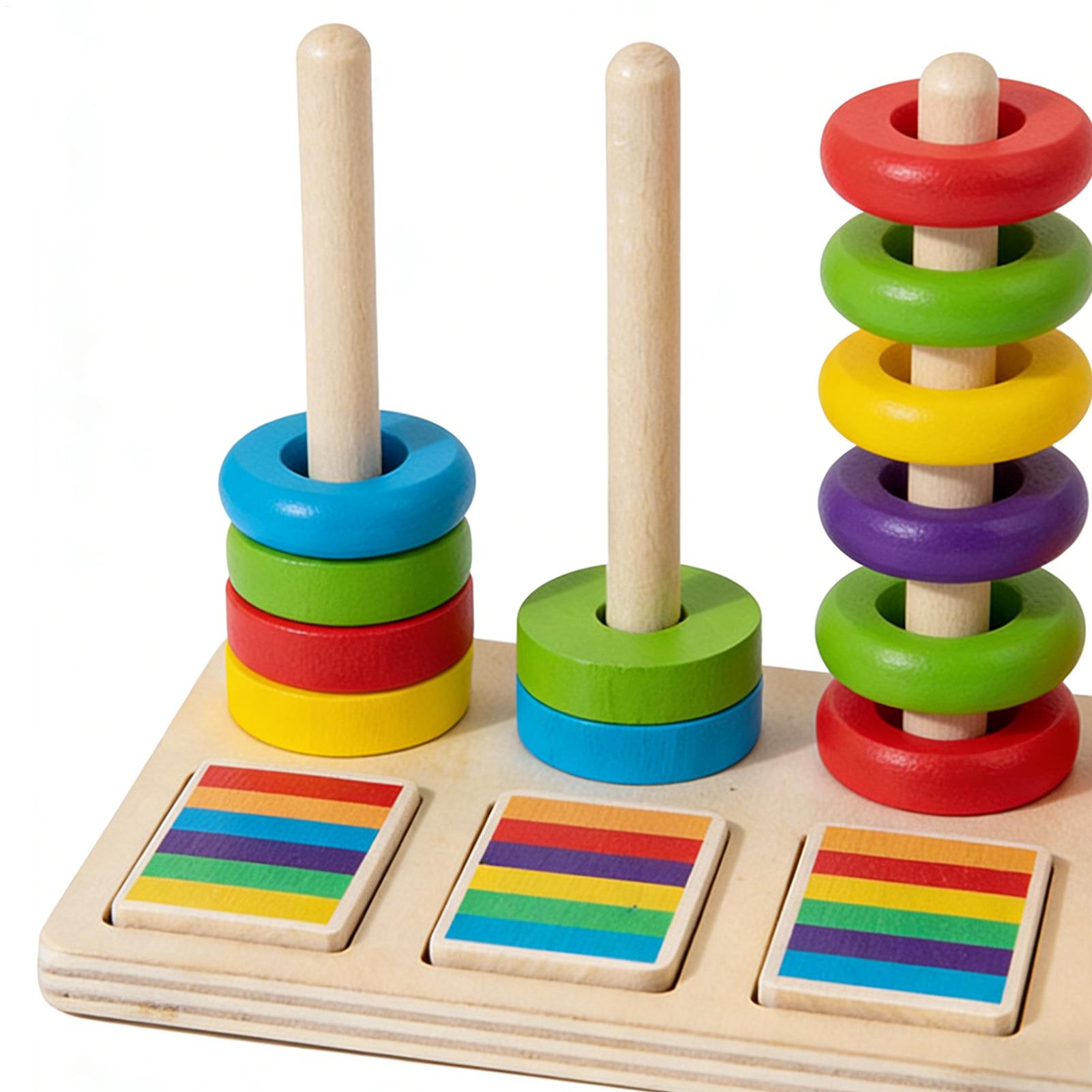 Wooden Stacking Toys Education - đánh giá và giá Wooden Blocks Stacking