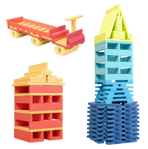 100PCS Classic Wooden Building - đánh giá và giá Wooden Blocks Stacking