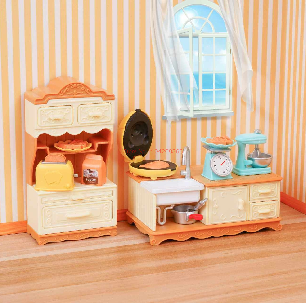 Forest Family 1/12 Kitchen Fur - đánh giá và giá Dollhouse Furniture Set